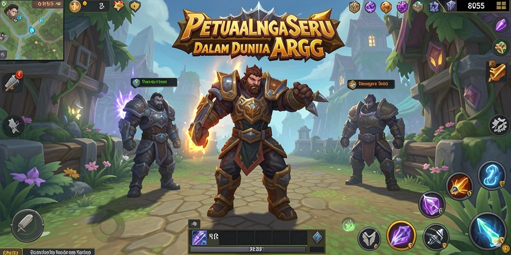 Tampilan gameplay seru dari 8055 dalam dunia ARPG.