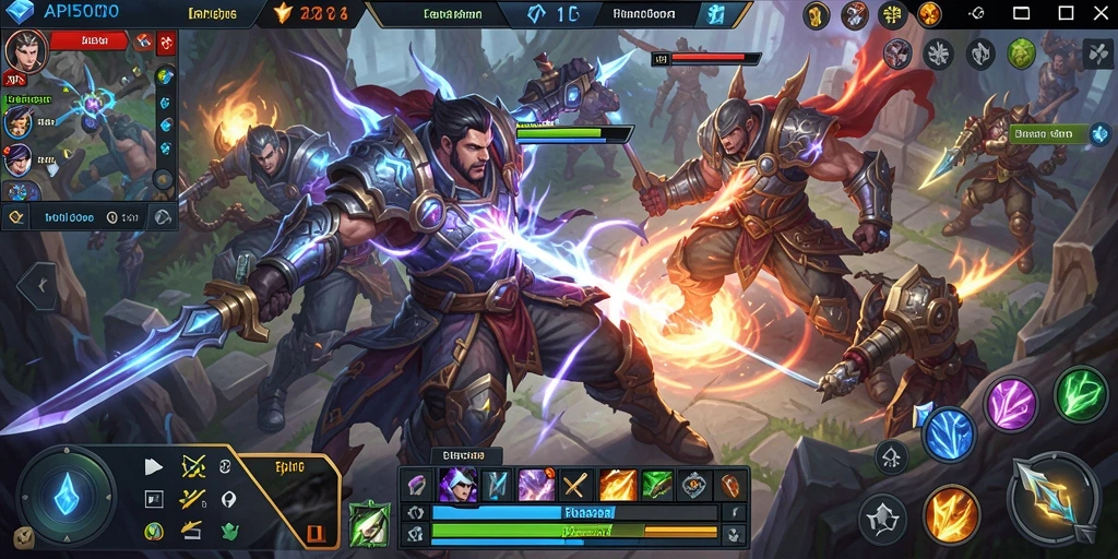 Tampilan gameplay seru dalam pertempuran arena API5000.