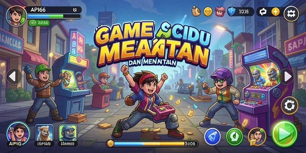 Gameplay seru API66 yang penuh tantangan dan warna-warni.
