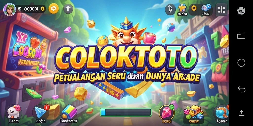 Tampilan gameplay seru dari COLOKTOTO dalam dunia arcade.