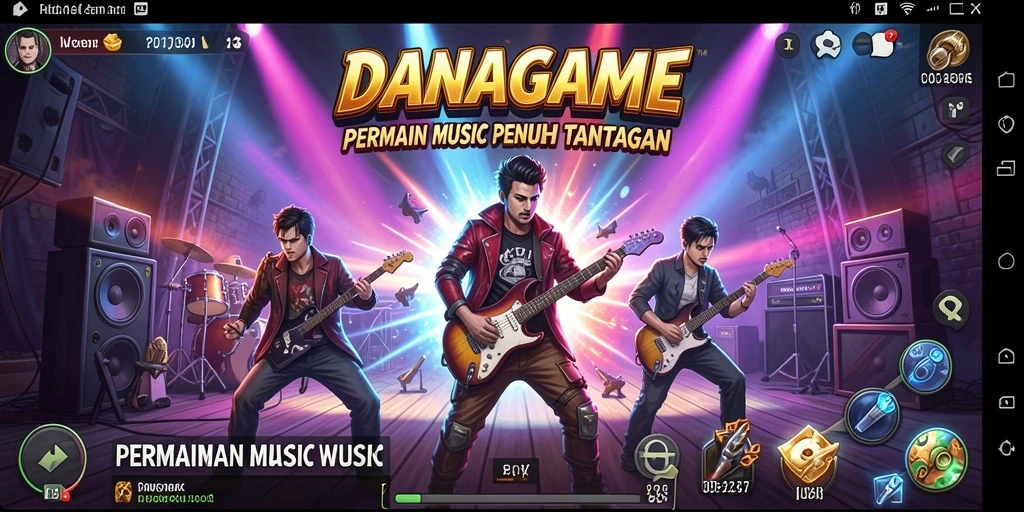 Tampilan gameplay utama DANAGAME yang seru dan mengasyikkan.