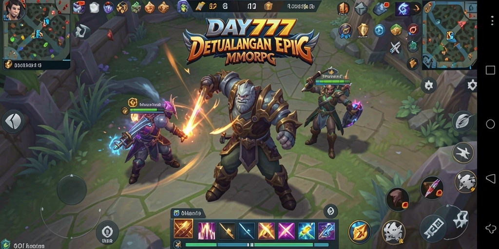 Screenshot gameplay menarik dari petualangan MMORPG DAY777.