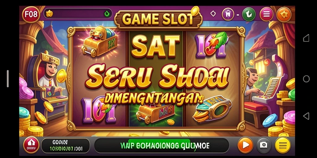 Screenshot gameplay F08 menampilkan aksi slot yang mendebarkan.
