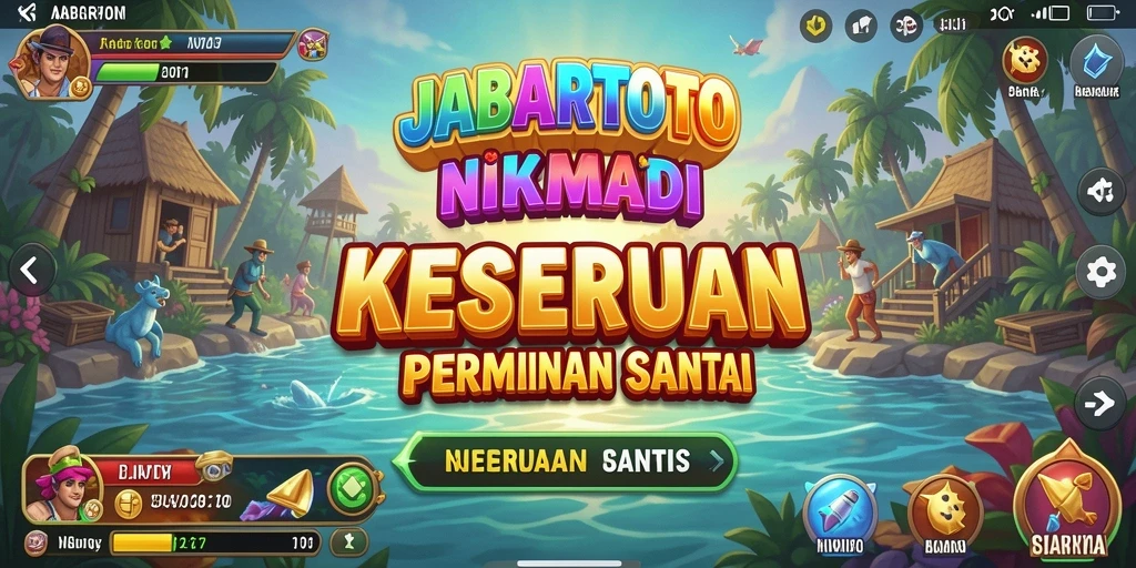 Tangkapan layar JABARTOTO yang menunjukkan gameplay yang menyenangkan dan ceria.