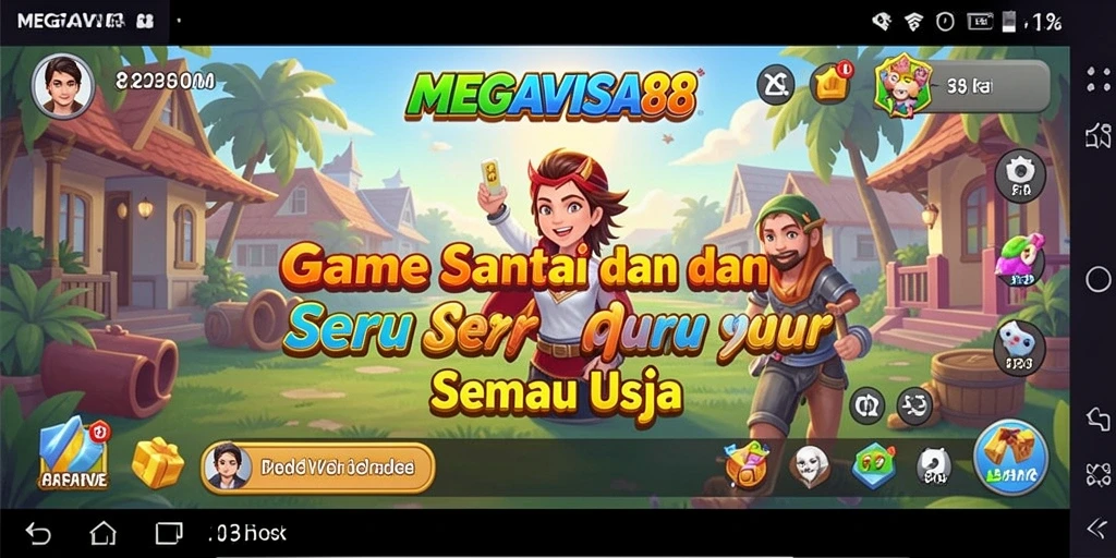 Tampilan gameplay <strong>MEGAVISA88</strong> yang menarik dan penuh warna.