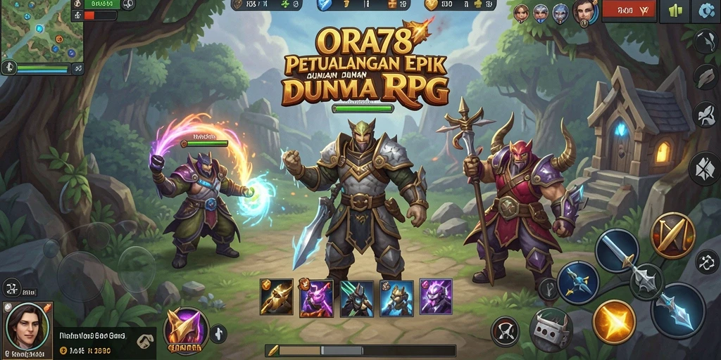 Tampilan gameplay menarik dari ORA78 yang penuh petualangan RPG.