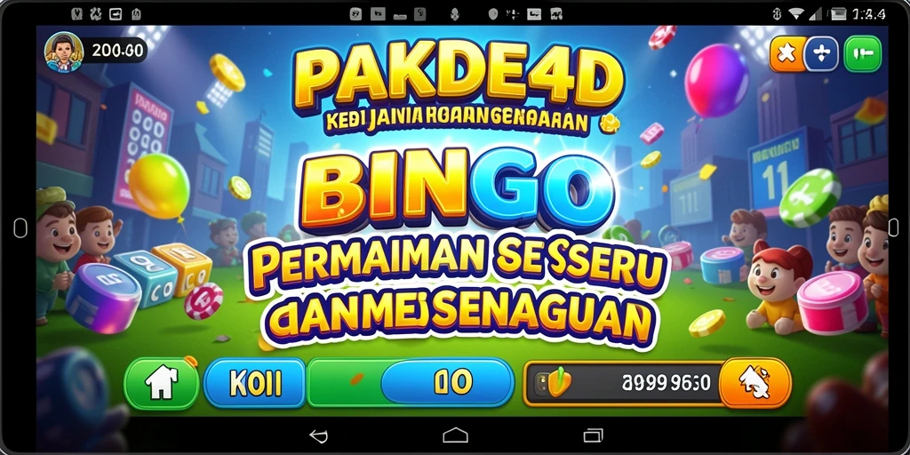 Screenshot gameplay PAKDE4D menampilkan suasana seru permainan Bingo.
