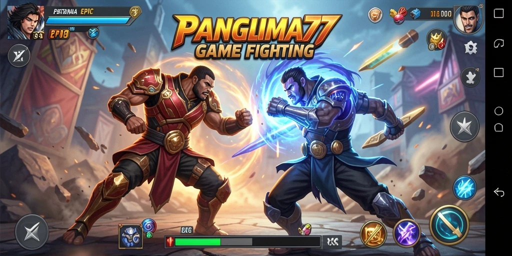 Tampilan gameplay seru dan kompetitif dalam PANGLIMA77.