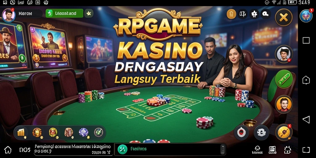 Screenshot RPGAME menampilkan dealer langsung dan variasi permainan kasino.