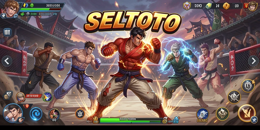 Screenshot pertarungan intens di SELTOTO menunjukkan aksi seru dan strategi.