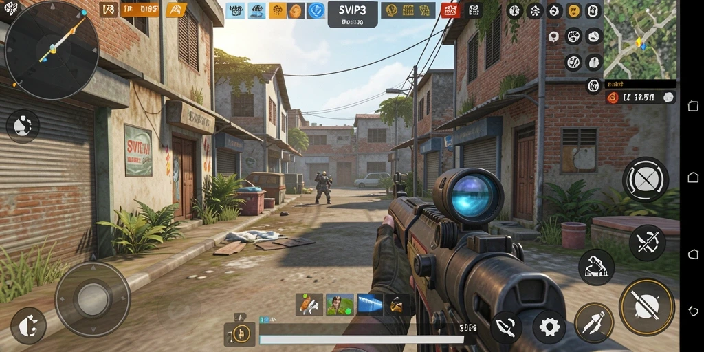 Tampilan gameplay seru dari SVIP3 dengan aksi TPS yang mendebarkan.
