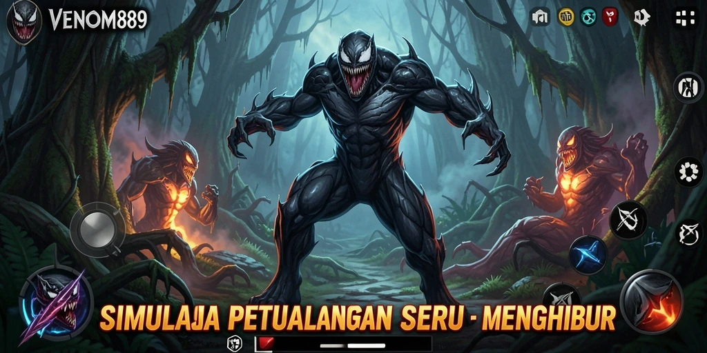 Tampilan gameplay menarik dalam dunia simulasi VENOM889.