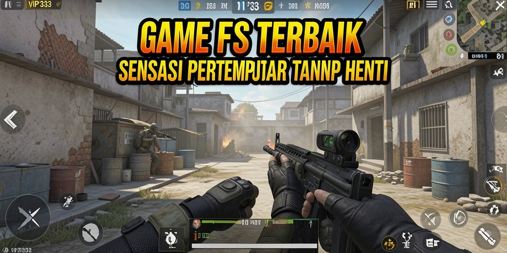 Screenshot gameplay VIP333 dengan aksi tembak menembak yang mendebarkan.